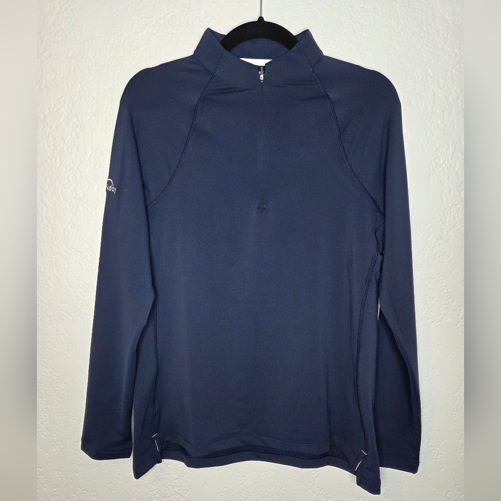 Peter Millar Women's UPF40+ Navy Long Sleeve 1/4 Zip  Pullover Size Medium NwT